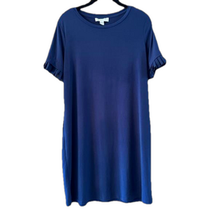 Michael Kors T-shirt Dress with Ruffle Sleeve- Size Medium